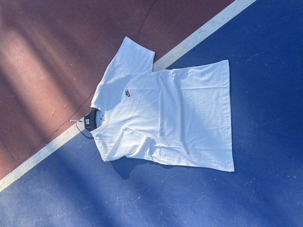 Nike Nakış Logo T-Shirt Beyaz 8401