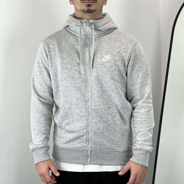 Nike Club Fleece Full-Zip Jacket Gri 2- 8379