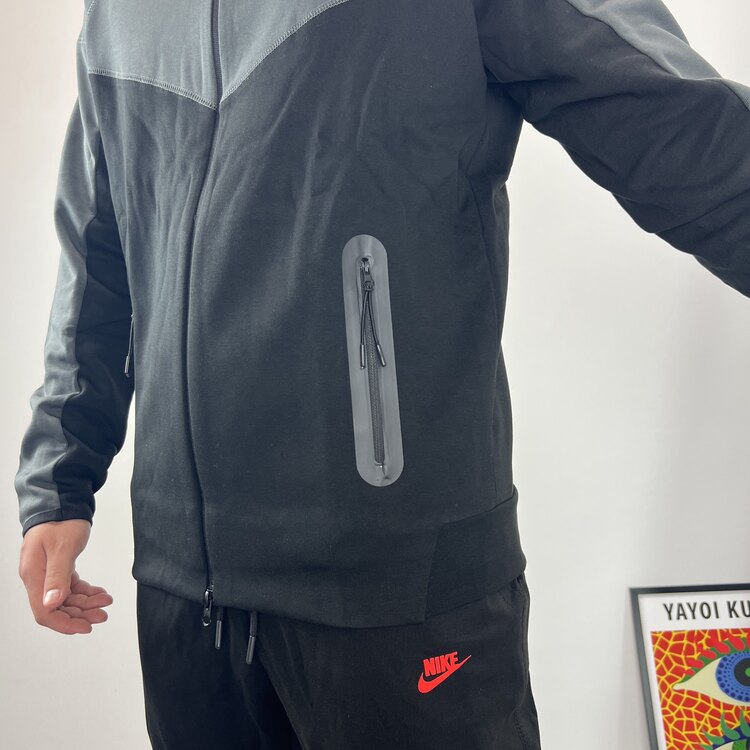 Nike Windrunner Tech Fleece Full Zip Hoodie Füme-Siyah 8370