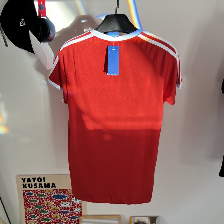 Adidas 3-Strip T-Shirt Kırmızı 8349
