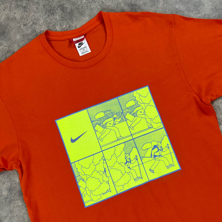 NSW Relax Fit T-Shirt Logo Print Orange 8250