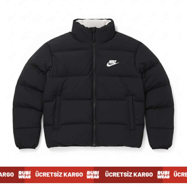 Nike Cross Çift Taraflı Şişme Mont Siyah 8470
