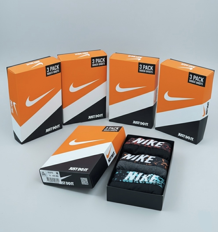 Nike Yeni Sezon Kutulu Boxer 3'lü 8469