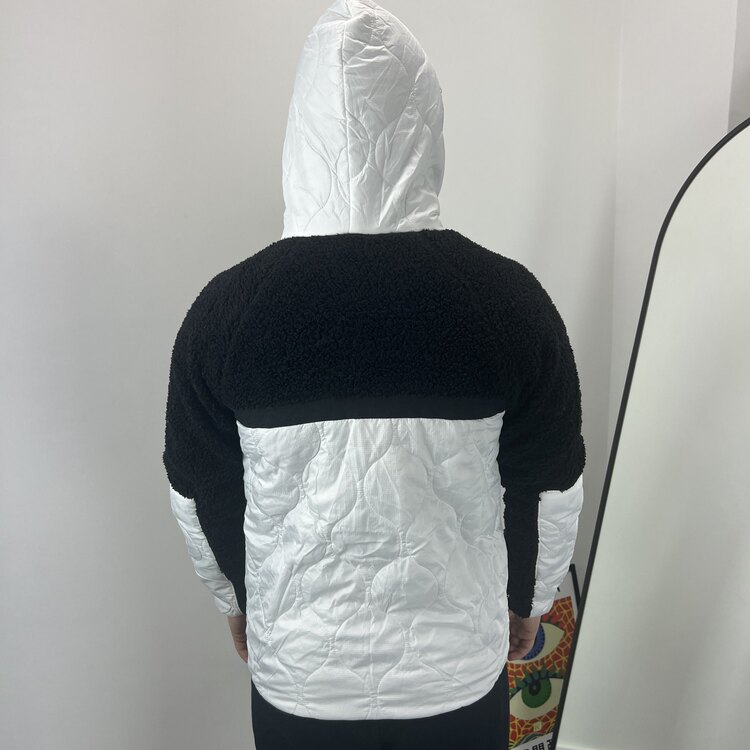 Nike Heritage Sherpa Ceket Beyaz-Siyah 8383