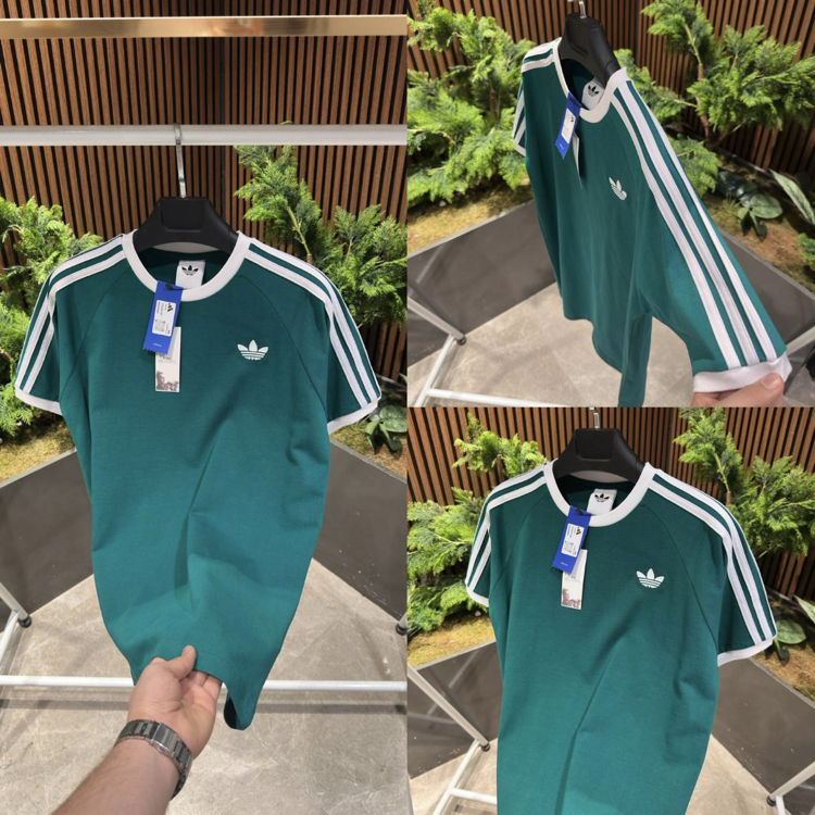 Adidas 3-Strip T-Shirt Yeşil 8349