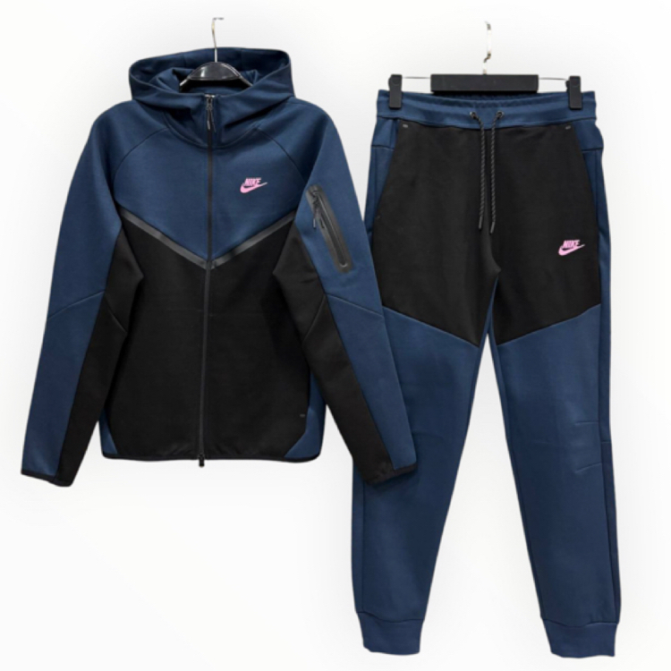 NIKE / Tech Fleece Windrunner - 5th Gen. TAKIM Lacivert-Siyah | Pembe Logo 8386