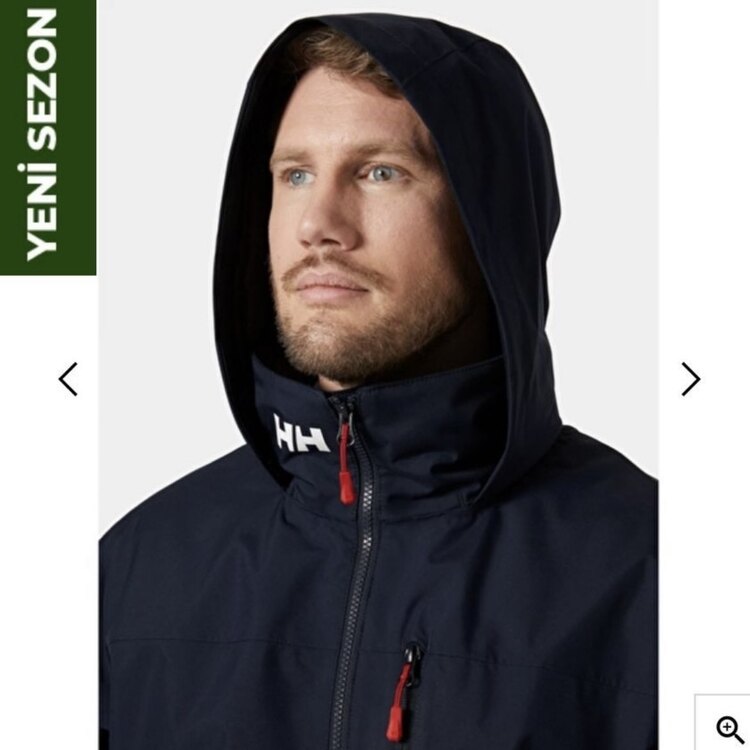 YENİ SEZON HH Polarlı Gizli Kapüşonlu Crew Mont Navy Blue 8361