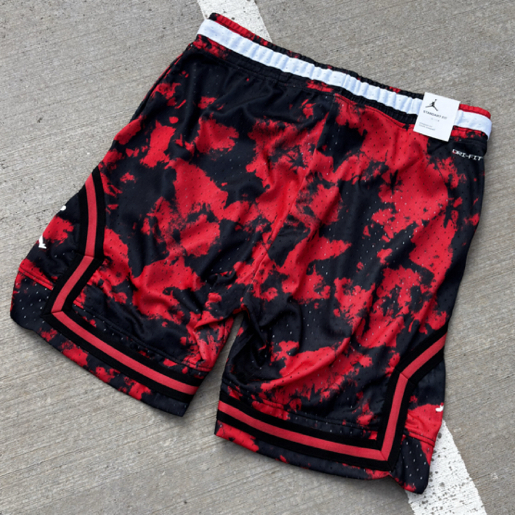 Nike Jordan Diamond Şort Camo Kırmızı 8496