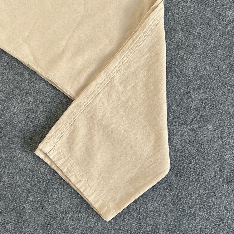 Asit Yıkamalı Keten Pantolon Bej 8355