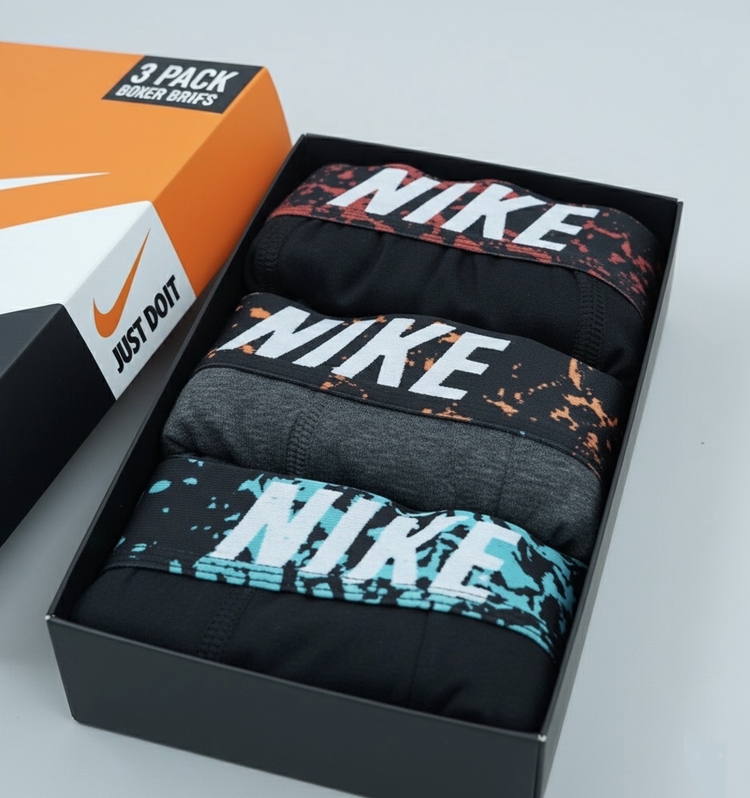 Nike Yeni Sezon Kutulu Boxer 3'lü 8469