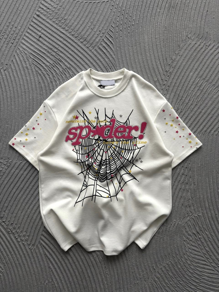 Spider Özel Seri Premium Oversize T-Shirt Ekru 8500