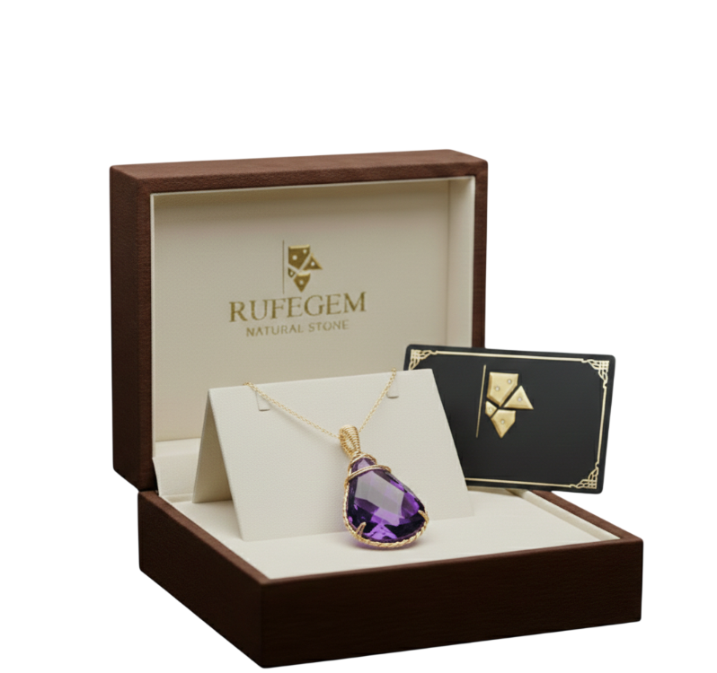Rufegem Ametist Kolye 