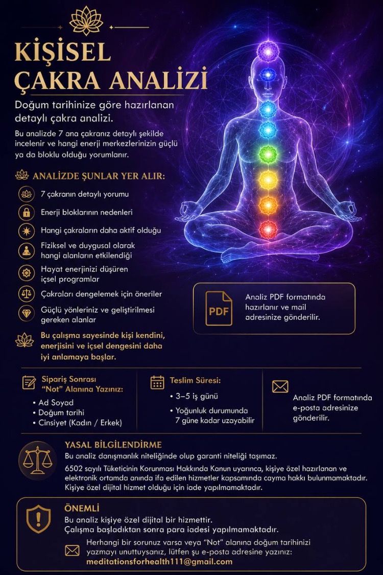 8.KİŞİSEL ÇAKRA ANALİZİ