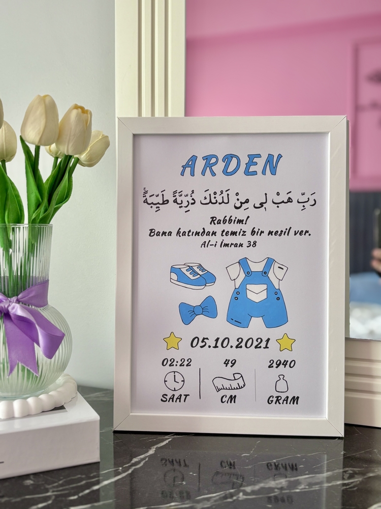 Kişiye Özel İslami Erkek Doğum Hobi Kiti