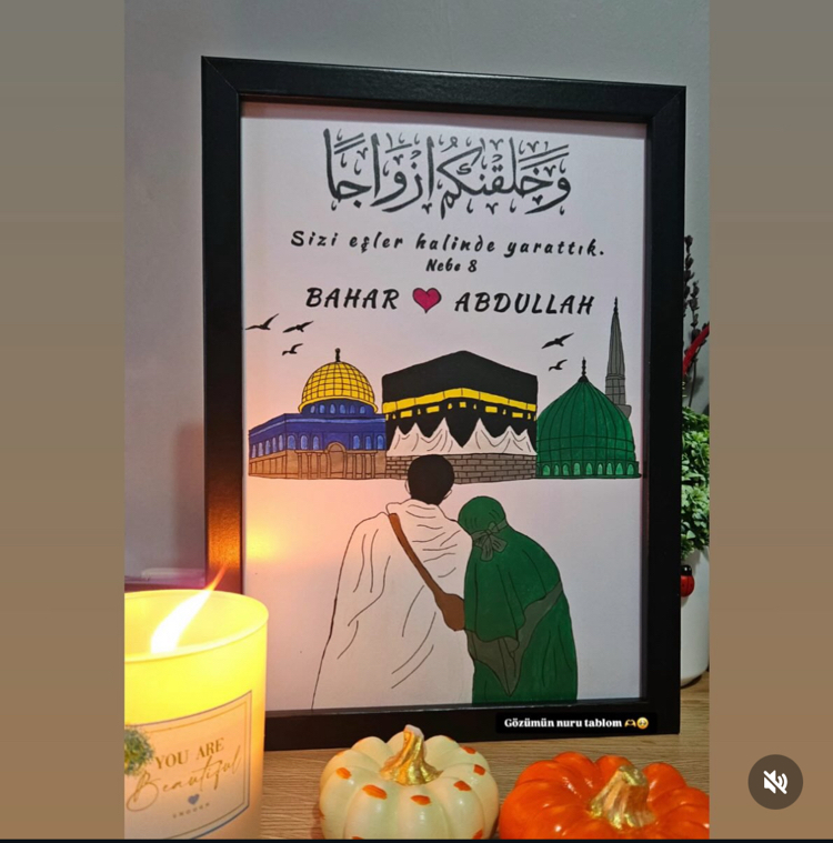 Kişiye Özel İsimli 3 Mescitli İslami Hobi Kiti