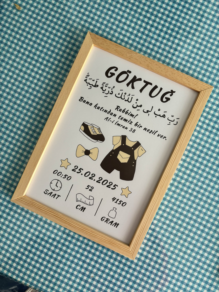 Kişiye Özel İslami Erkek Doğum Hobi Kiti