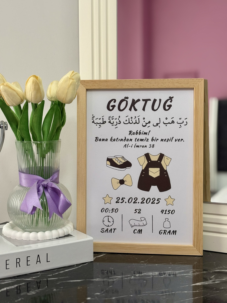 Kişiye Özel İslami Erkek Doğum Hobi Kiti