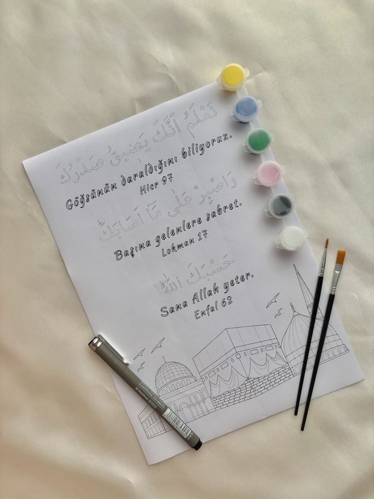 3 Mescitli 3 Ayetli İslami Hobi Kiti