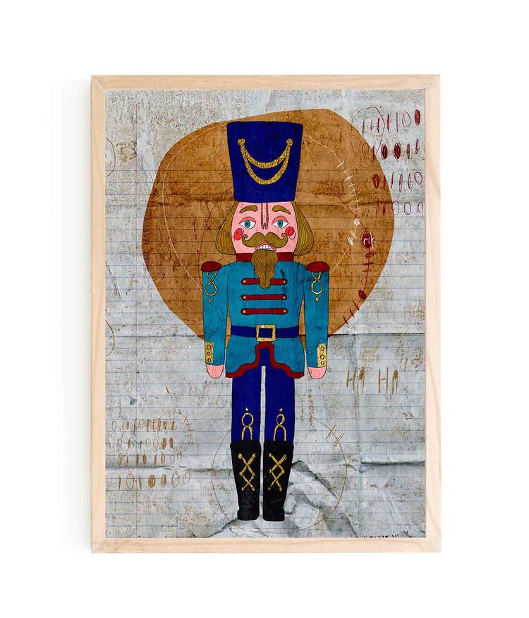 Kurşun Asker Fine Art Dijital Baskı İllüstrasyon