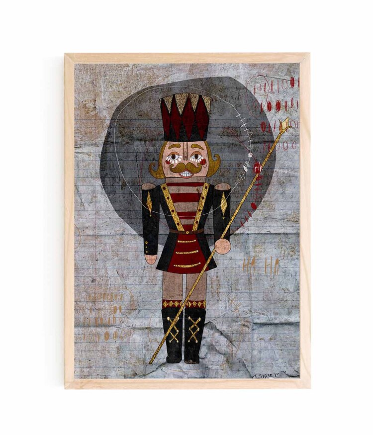 Kurşun Asker Fine Art Dijital Baskı İllüstrasyon