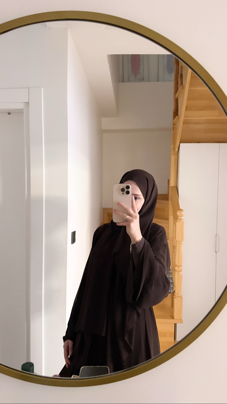 Noura Şallı Abaya Acı Kahve