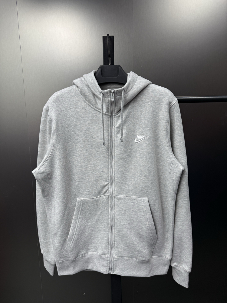 Nike Sportswear Club Fleece Hırka Gri NK-400