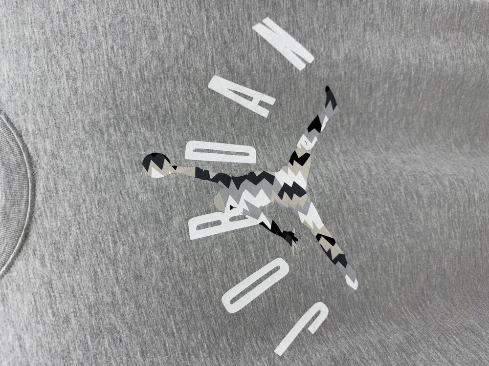 Air Jordan ‘GRAPHIC’ T-Shirt Gri Melanj J-1013
