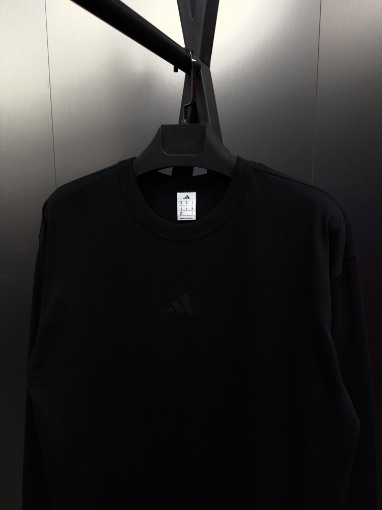 Adidas ‘LOGO’ Oversize Uzun Kollu T-Shirt Siyah ADS-821