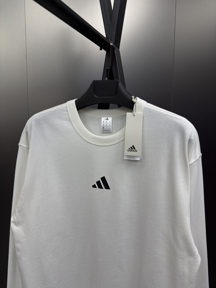 Adidas ‘LOGO’ Oversize Uzun Kollu T-Shirt Beyaz ADS-822
