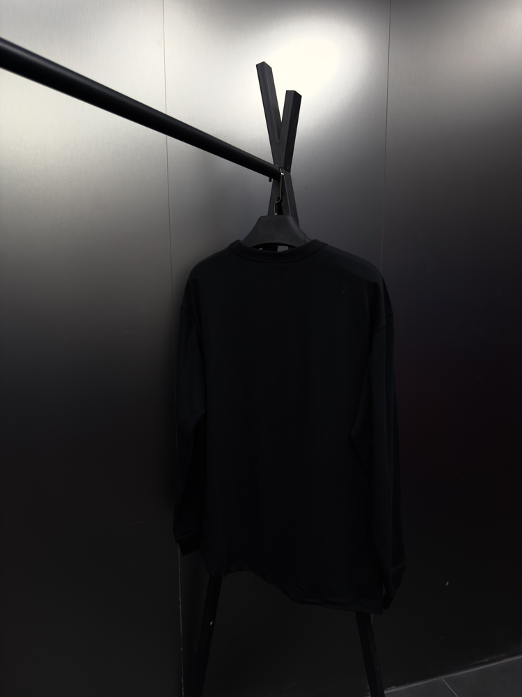 Champion ‘LOGO’ Oversize Uzun Kollu T-Shirt Siyah CHP-817