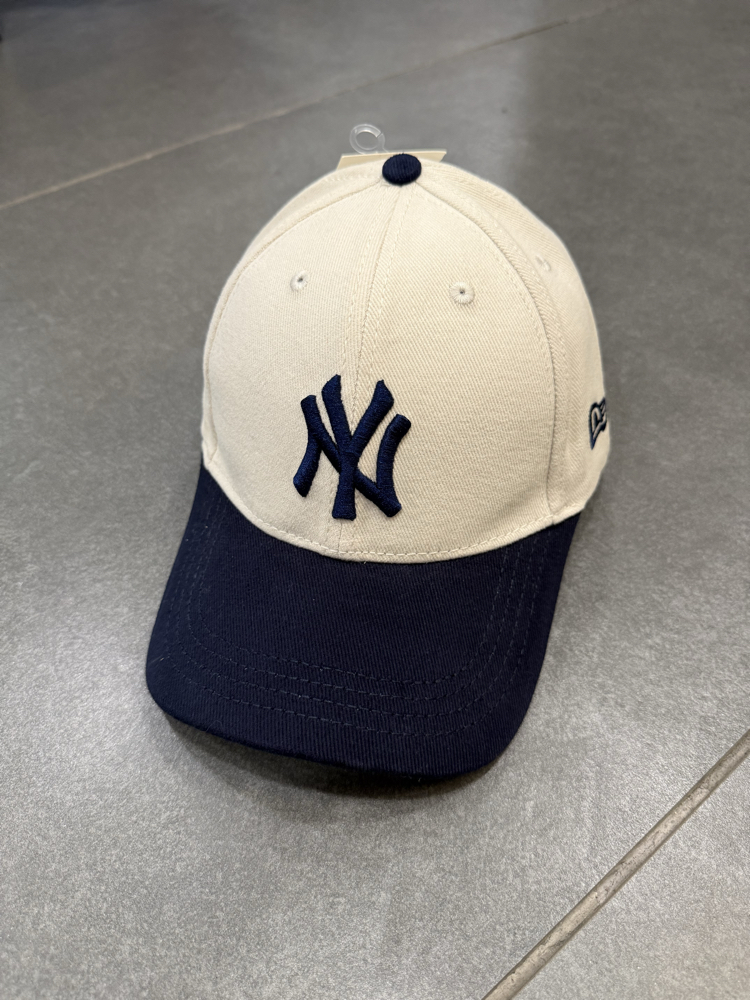 NY LOGO ŞAPKA KREM/LACİVERT