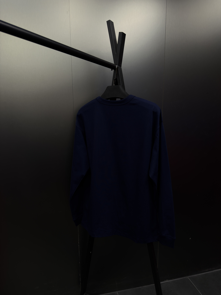 Nike ‘LOGO’ Oversize Uzun Kollu T-Shirt Lacivert NK-816