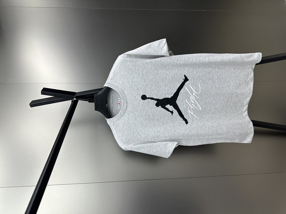 Air Jordan ‘FLIGHT’ T-Shirt Gri Melanj J-1158