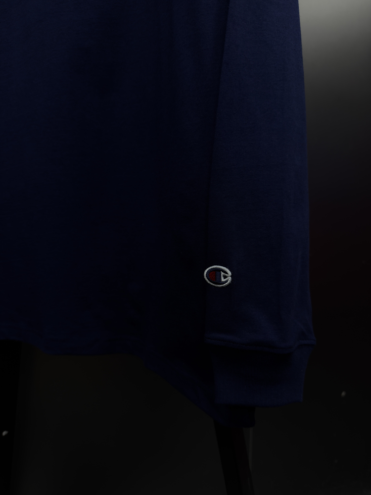 Champion ‘LOGO’ Oversize Uzun Kollu T-Shirt Lacivert CHP-817