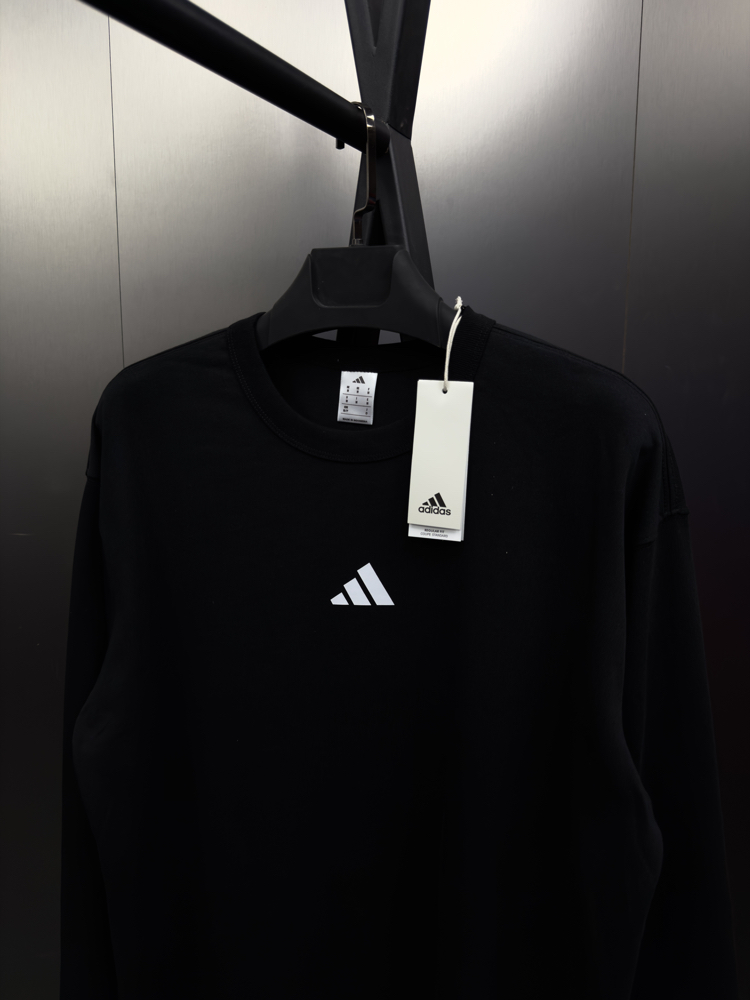 Adidas ‘LOGO’ Oversize Uzun Kollu T-Shirt Siyah ADS-822