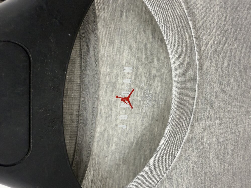 Air Jordan ‘LOGO’ T-Shirt Gri Melanj J-1011