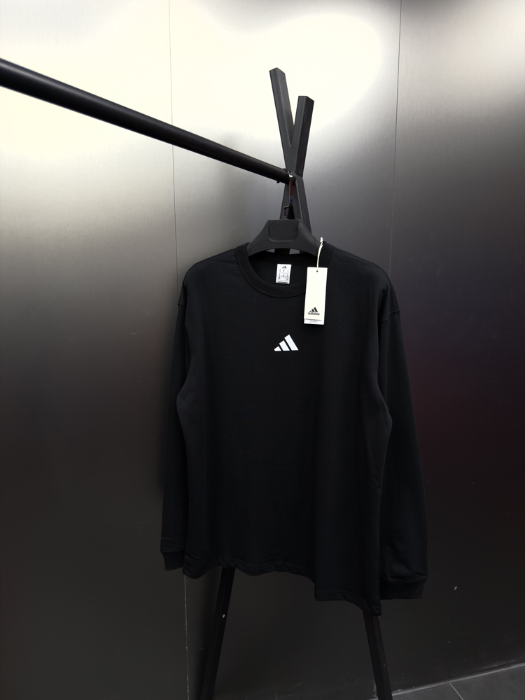Adidas ‘LOGO’ Oversize Uzun Kollu T-Shirt Siyah ADS-822
