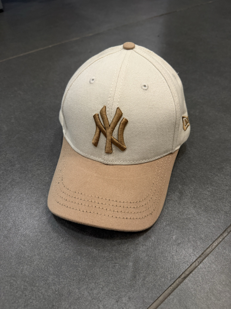 NY LOGO ŞAPKA KREM/BEJ