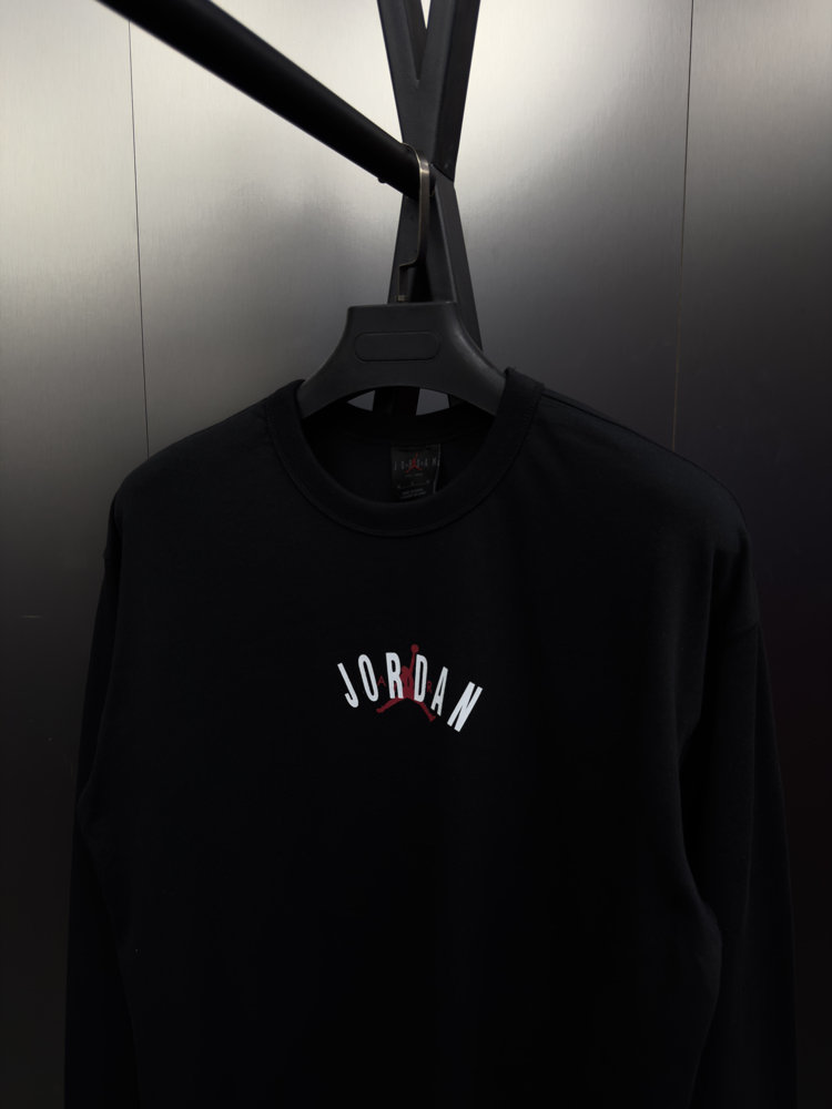 Jordan ‘GRAPHIC’ Oversize Uzun Kollu T-Shirt Siyah JD-818