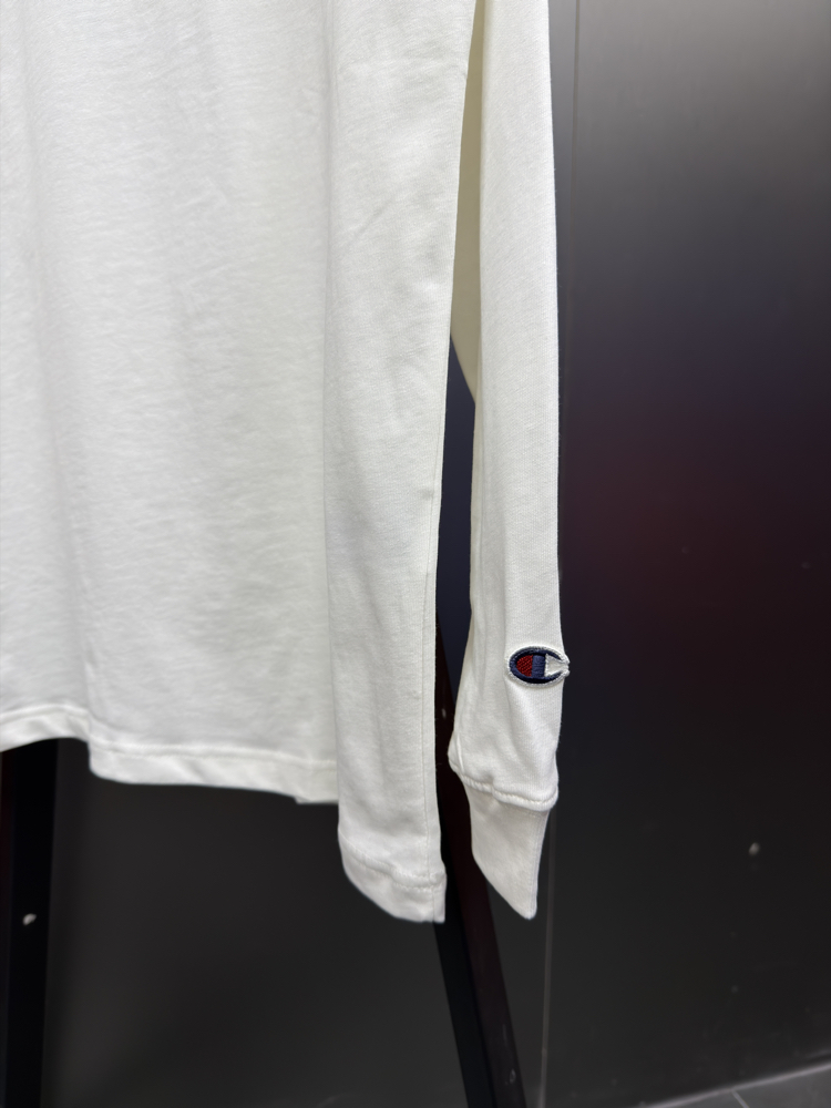 Champion ‘LOGO’ Oversize Uzun Kollu T-Shirt Beyaz CHP-817