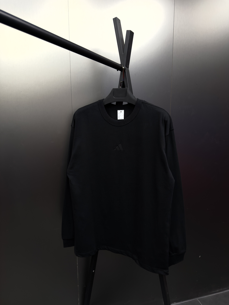 Adidas ‘LOGO’ Oversize Uzun Kollu T-Shirt Siyah ADS-821