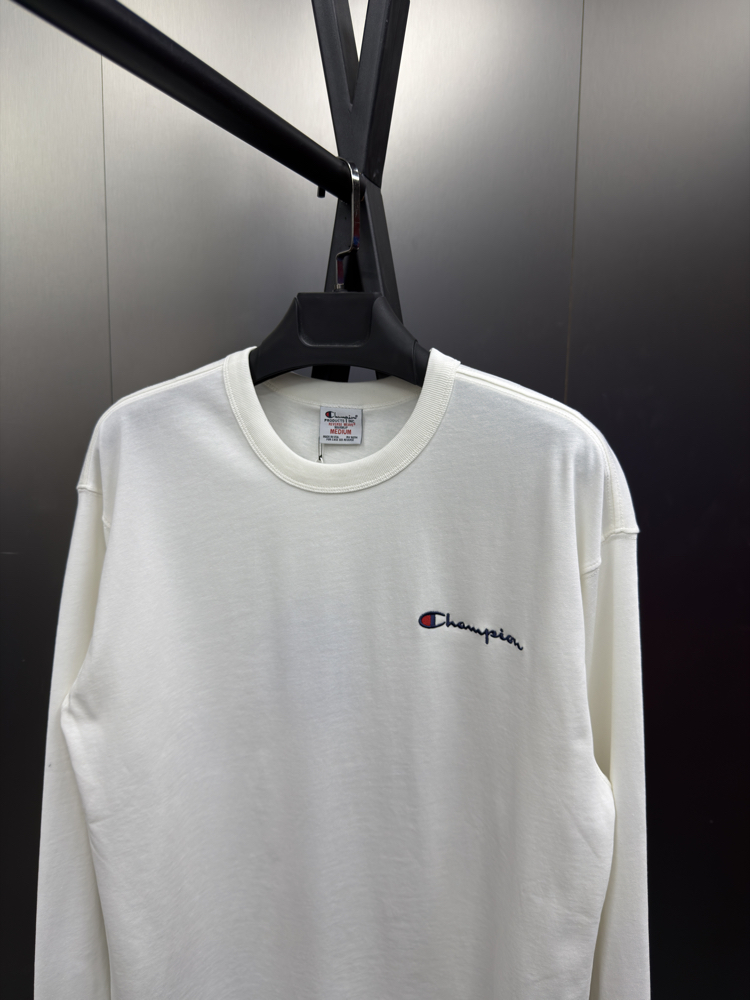 Champion ‘LOGO’ Oversize Uzun Kollu T-Shirt Beyaz CHP-817
