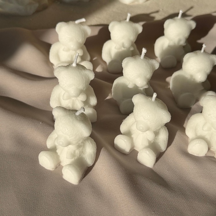 50 Adet - 4 cm Ayı Mum