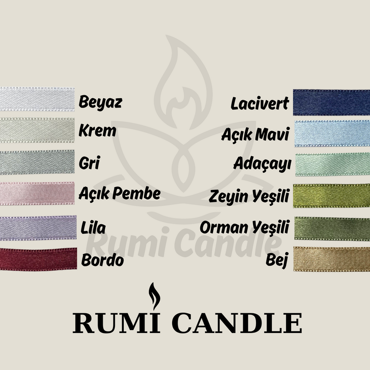 10 Adet - Kişiselleştirilebilir Lotus Mum - LOT104
