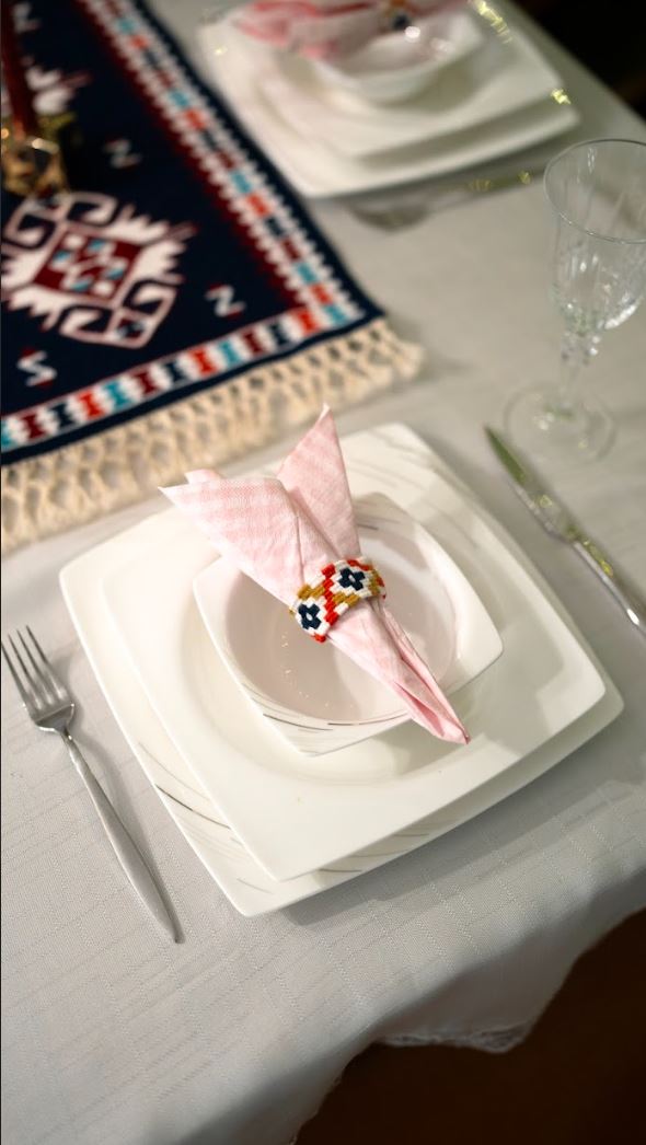El Dokuması Kilim Peçete Halkası – 2’li Set