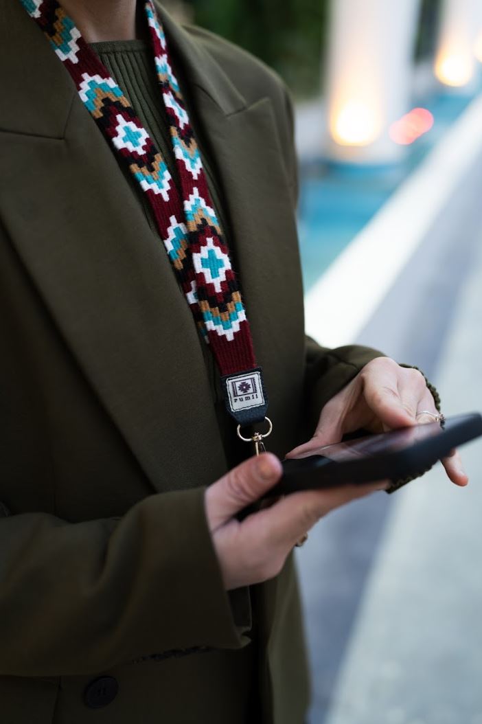 Göz Motifli Telefon/Yaka Askısı 