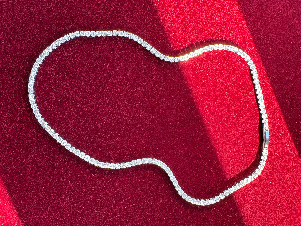 3mm Rhodium Su Yolu Kolye