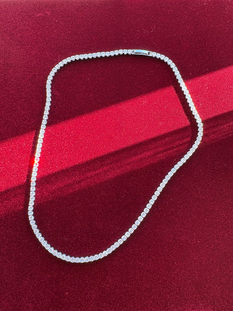 3mm Rhodium Su Yolu Kolye