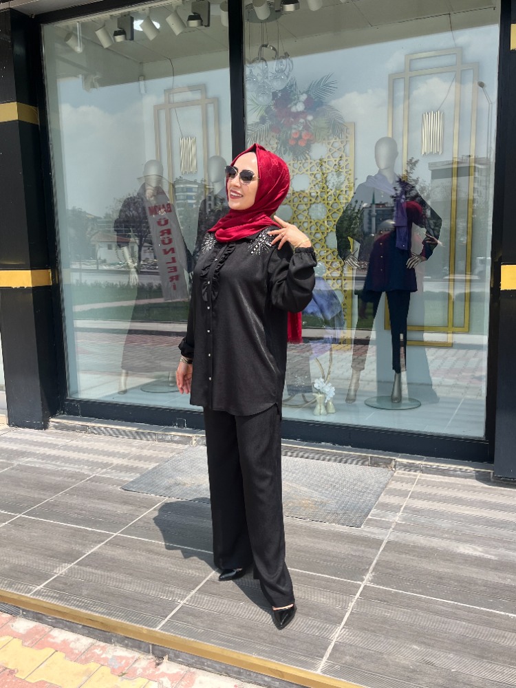 OFELİA TAŞ DETAYLI TAKIM