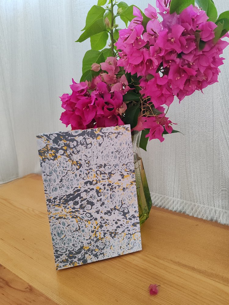 Ruruemade Neftli Ebru defter (sırtı açık) no. 6